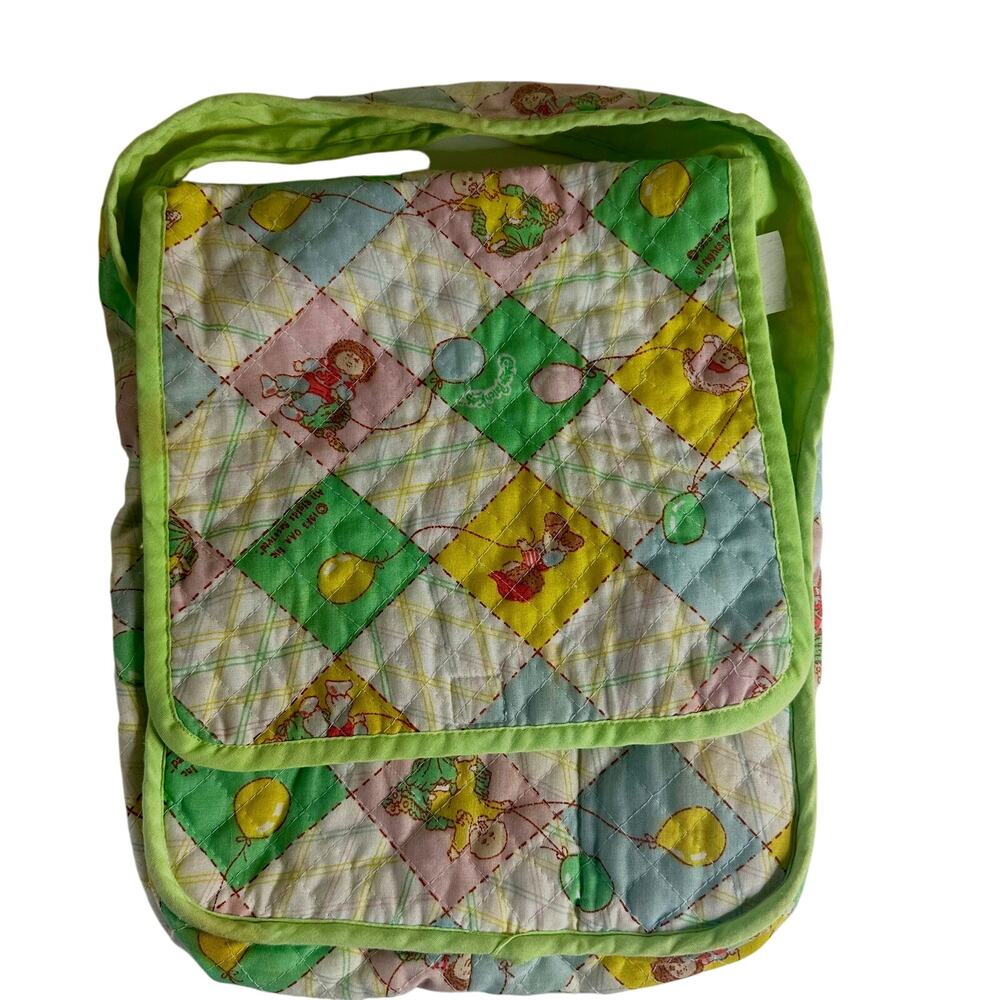 Cabbage Patch Kids Diaper Bag‎ Quilted Storage Pockets Vintage 1983 Purse Tote